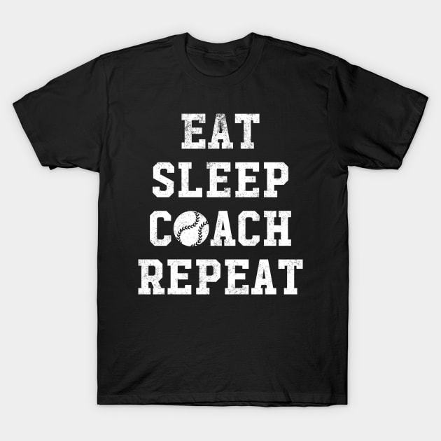 Eat sleep coach repeat T-Shirt by captainmood